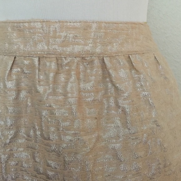 Ann Taylor LOFT | Metallic Jacquard Skirt - Picture 4 of 8